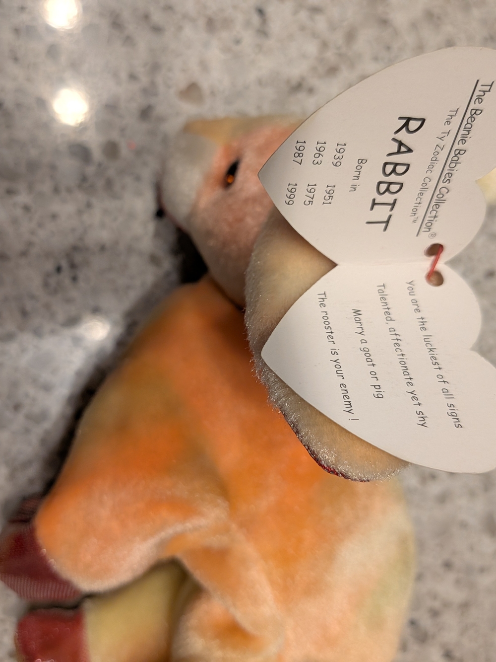 2 For $20 TY Beanie Baby - Rabbit - Picture 3 of 4